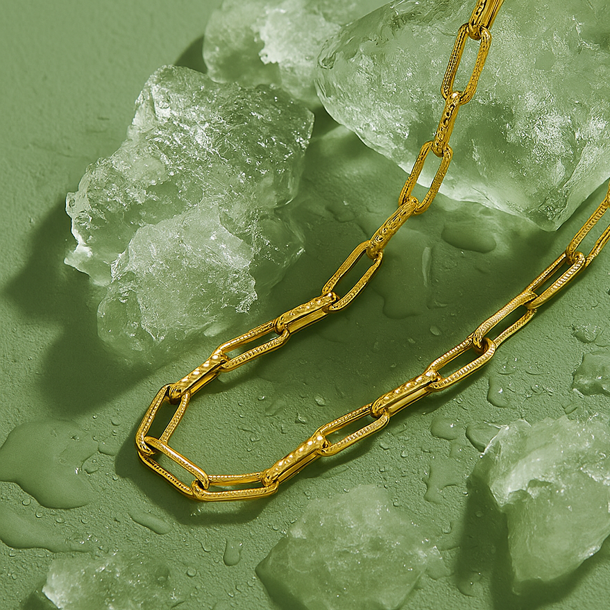 Maillon d'Or - Bracelet en mail doré