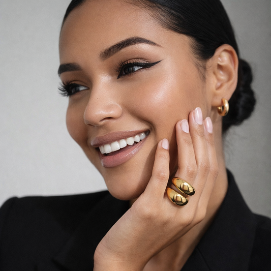 Étreinte Dorée - Bague