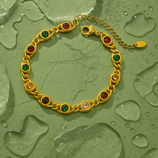 Solara - Bracelet avec zircon multicolor