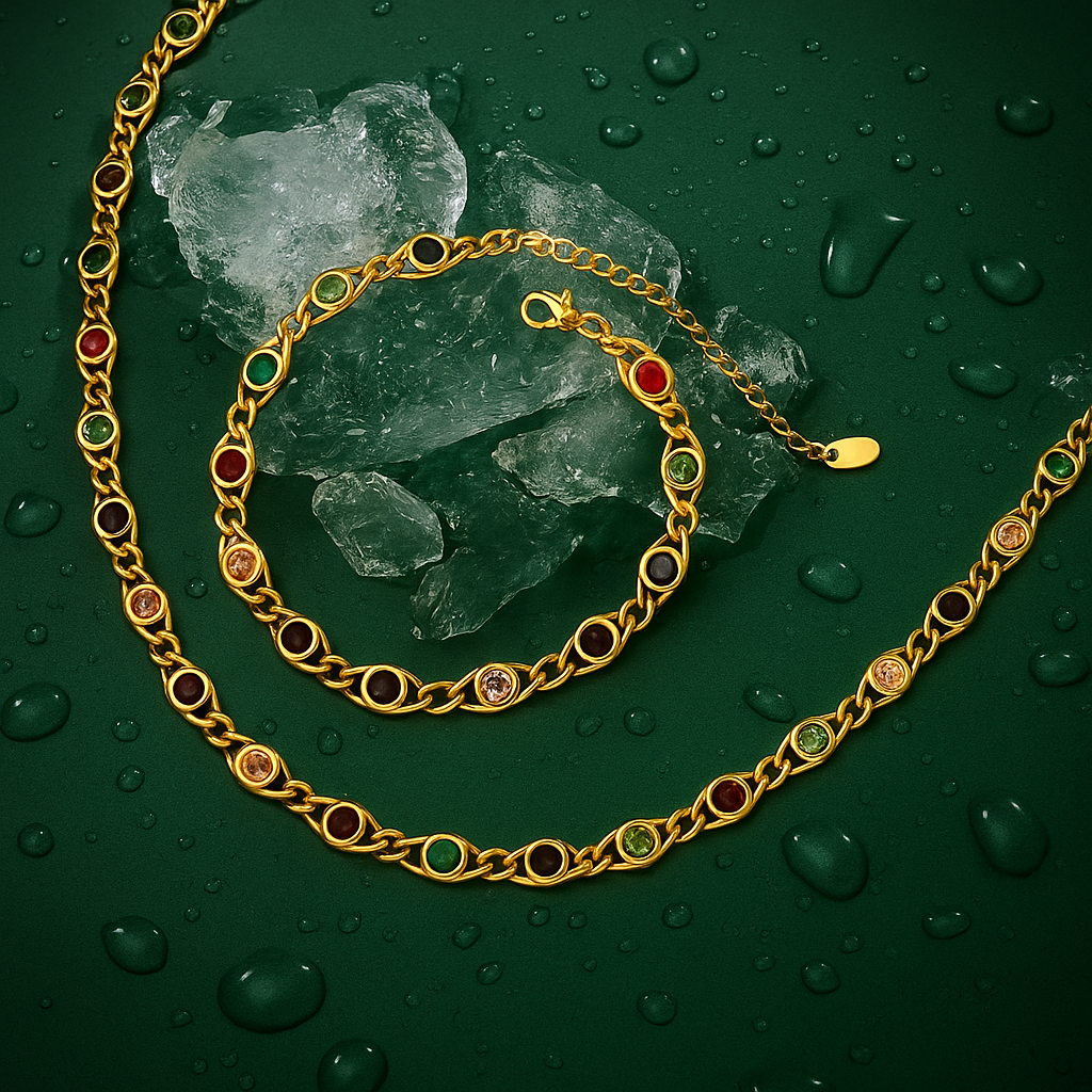 Solara - Bracelet avec zircon multicolor