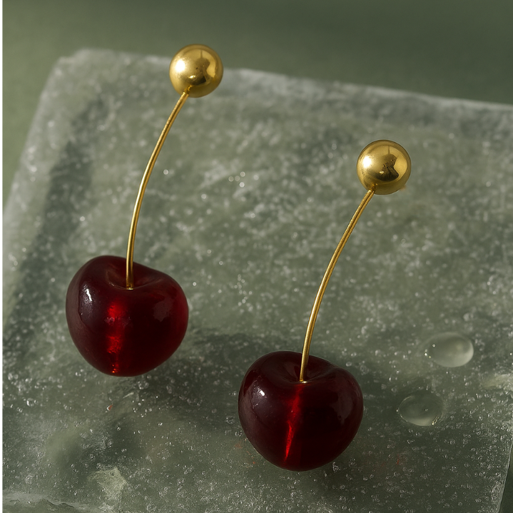 Cherry earrings