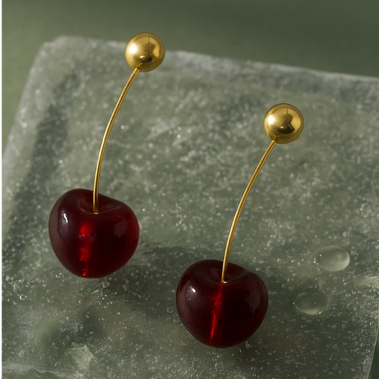 Cherry earrings