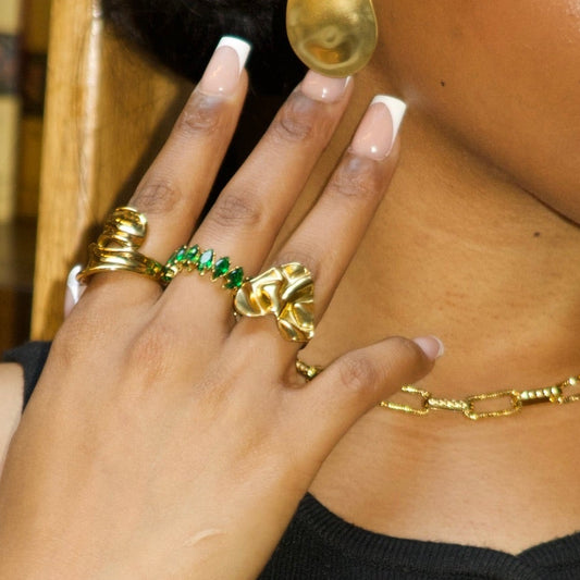 Cœur Silencieux – Bague minimaliste ajustable