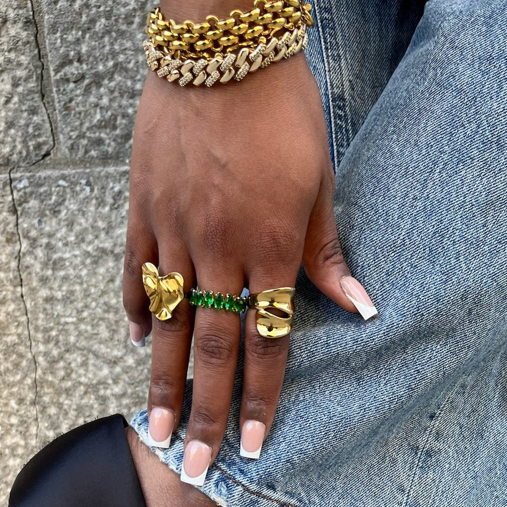 Cœur Silencieux – Bague minimaliste ajustable