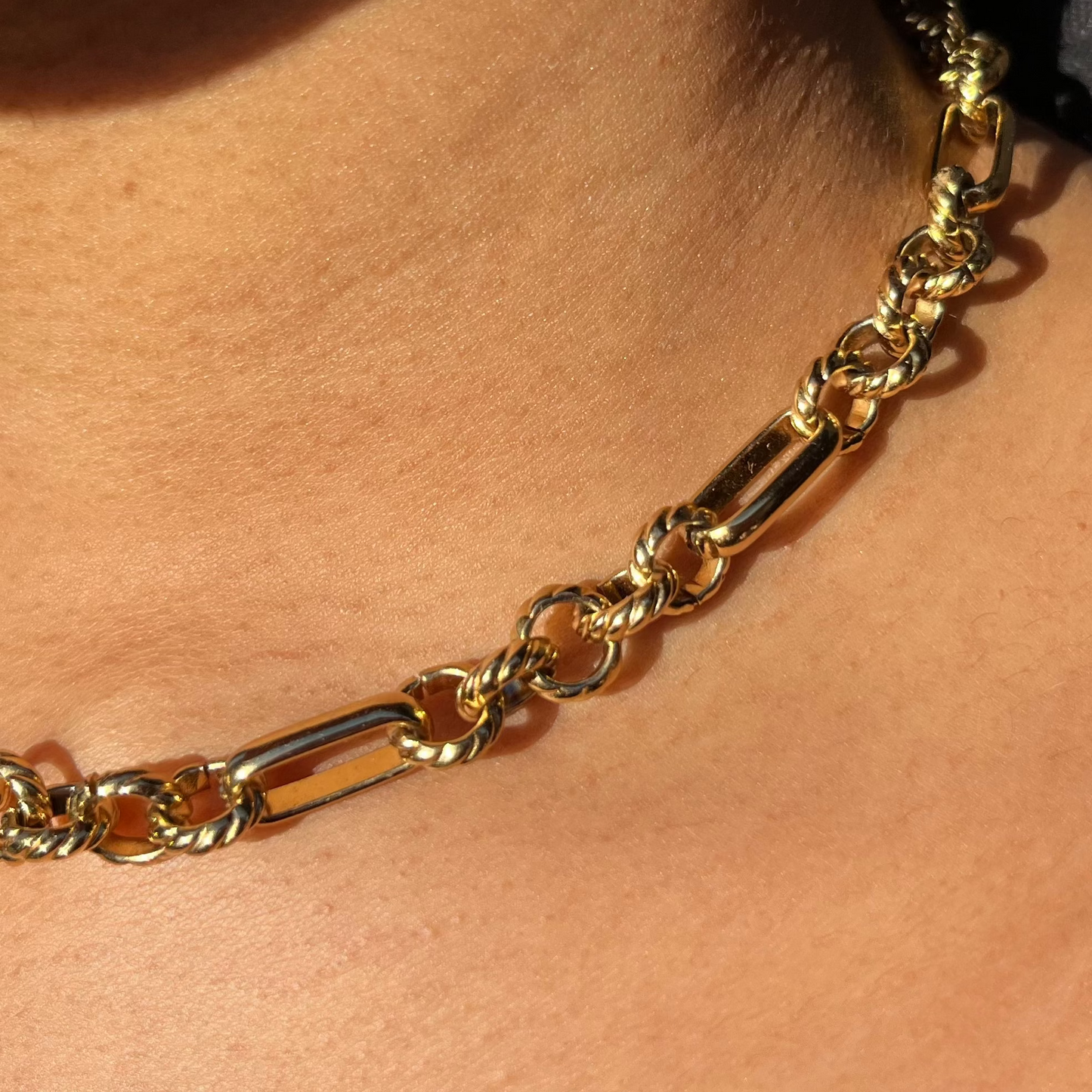 Maillon d'Or - Collier en mailles dorées