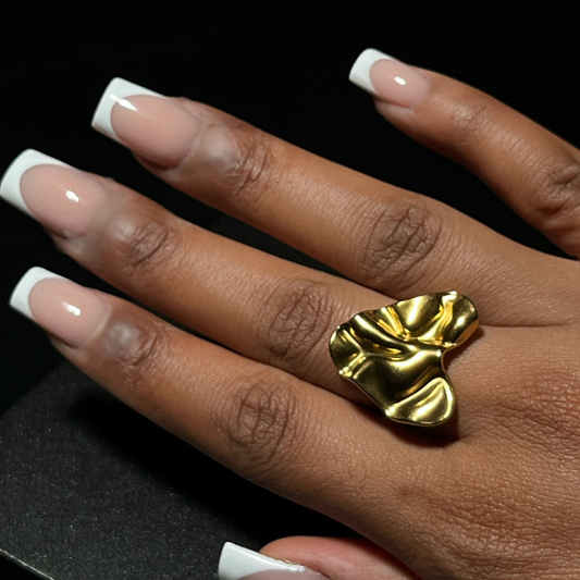 Cœur Silencieux – Bague minimaliste ajustable