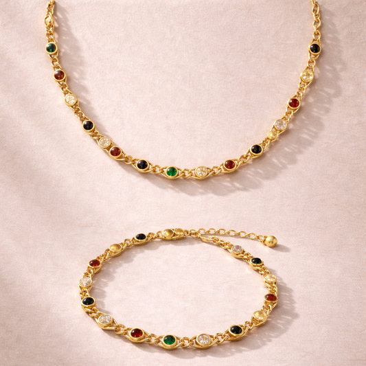 Solara - Ensemble collier et bracelet