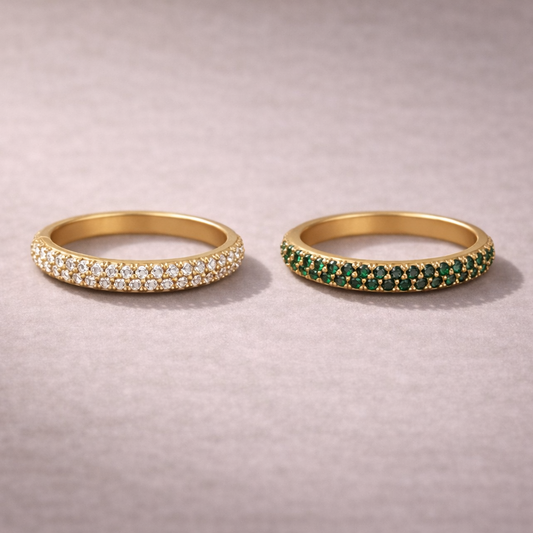 Cristaux Sablés - Bague