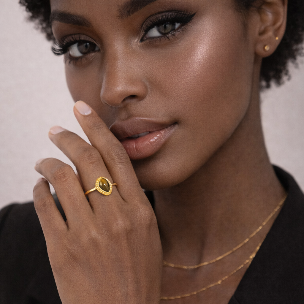 Tigra - Bague œil-de-tigre