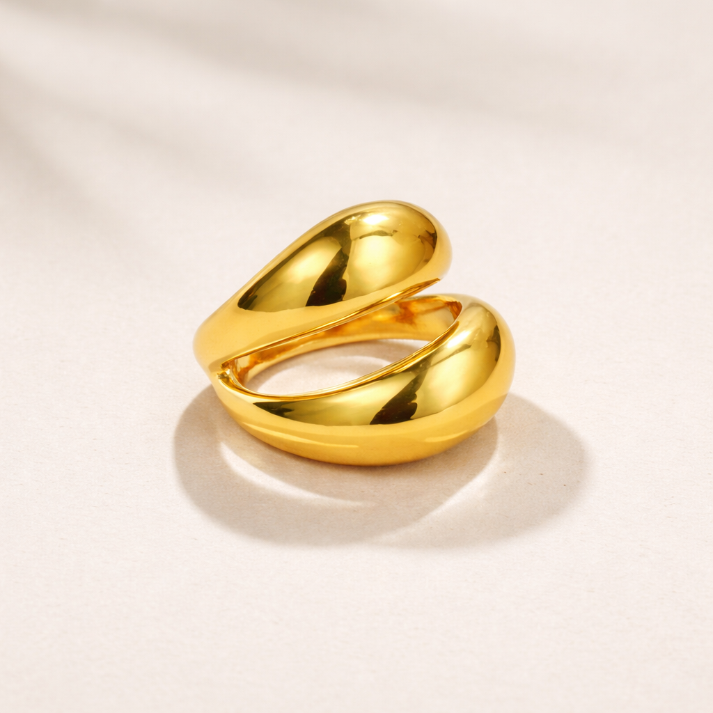 Étreinte Dorée - Bague